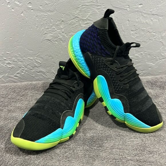 🔥🏀 Adidas Trae Young 2 Trae-TL Solar Green Basketball Shoes Men Sz 9 - EUC - Picture 1 of 11